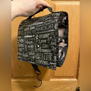 Mary Kay Love Script Black and White Bag